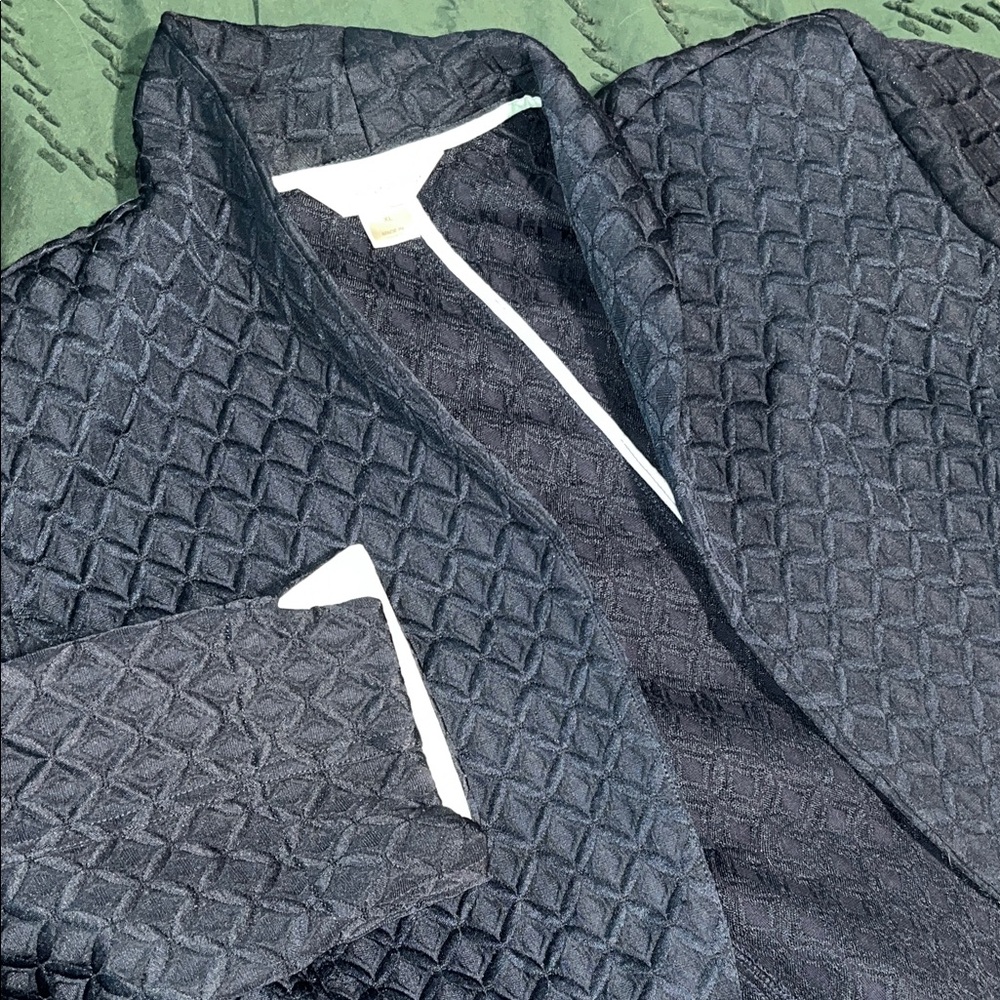 Christopher & Banks Dark Quilted Jacket
